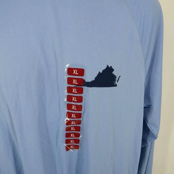 State Of Mine Men's XL Long Sleeve Shirt Virginia Light Blue NWT - Picture 3 of 5